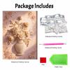 Pearl flower vase painting handmade creative projects. home wall decoration.