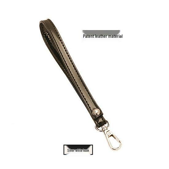 Women's Black Handheld Clutch with Strap & Accessories