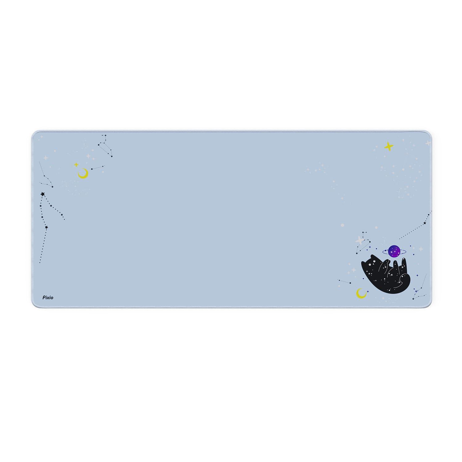 

Pixio Gaming Mousepad XXL Cat and Space Design Large Game Rubber Surface Keyboard Pad PXMP008XXL Non-Slip