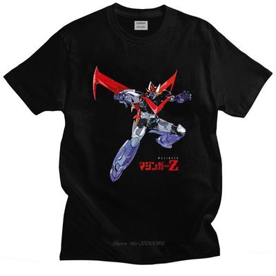 Cool Mazingerz T Shirt Unisex Short Sleeved  Cotton Tshirt Graphic Anime Robot Tee Graphic Tshirt