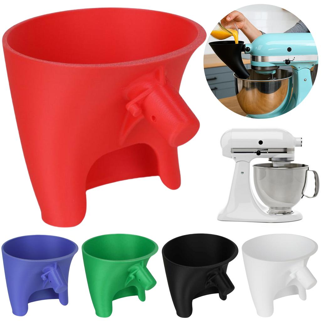 1PC Wide Mouth Flour Funnel Plastic Powder Funnel Kitchen Funnel for Flour and Egg Liquid Kitchen Accessories