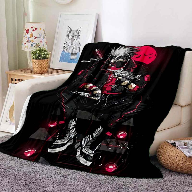 NARUTOUzumaki Naruto anime print blanket, warm and comfortable flannel blanket, suitable for bedrooms, sofas, beds, chairs, picn