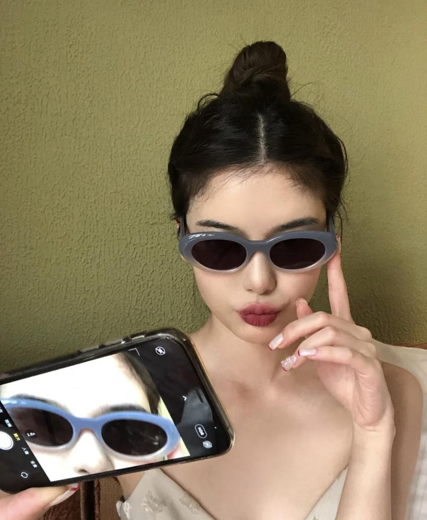 Oval Shape Women'S Sunglasses New Fashion Uv400 Protection Sun Glasses Men High Quality Women Sunglass