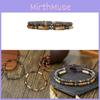 Black Onyx Mens Bracelets Handmade Multilayer Adjustable Jewelry For Men And Women