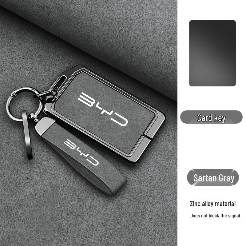 BYD Card Key Case for Song, Yuan, DMI Max, Han, Tang, Qin, Seagull, Destroyer 05 - New Model Protective Shell & Buckle
