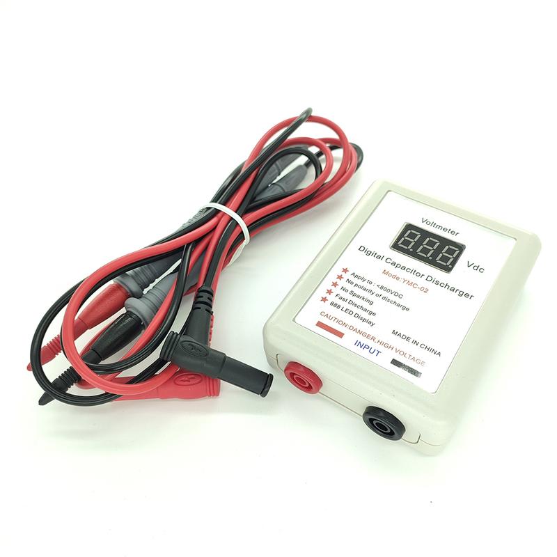 1set Condenser Arrester Body With Antifreeze PVC Probe 800V Digital Capacitor Fast Discharger High Voltage Discharge Tools