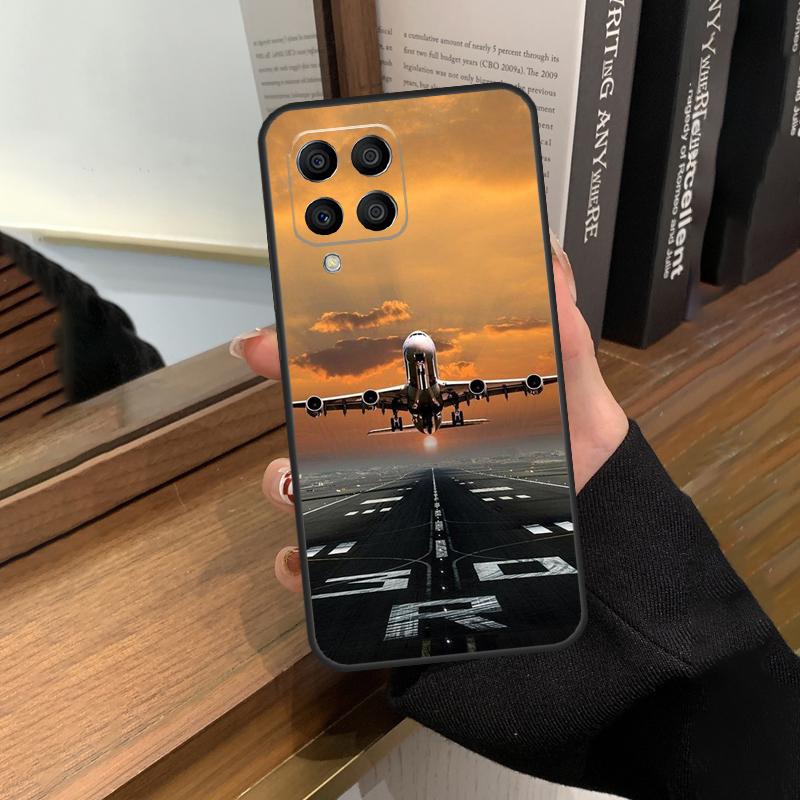 Airplane Plane Aircraft Case For Samsung Galaxy M56 M16 M36 M33 M53 M13 M12 M32 M52 M20 M15 M55 M31 M14 M35 M34 M54
