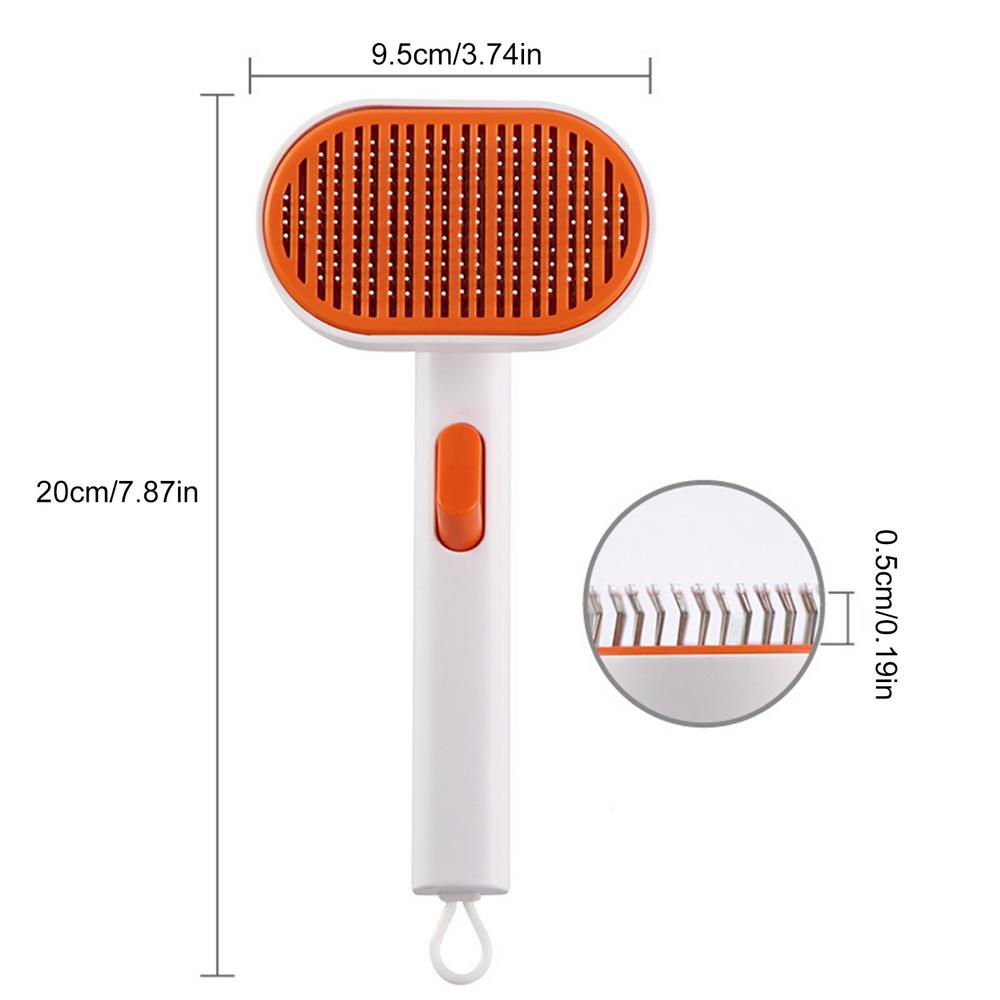 Cat Grooming Brush Self Cleaning Slicker Comb For Indoor Cats Shedding Pet Grooming Brush For Cats And Dogs Cat Brushes For