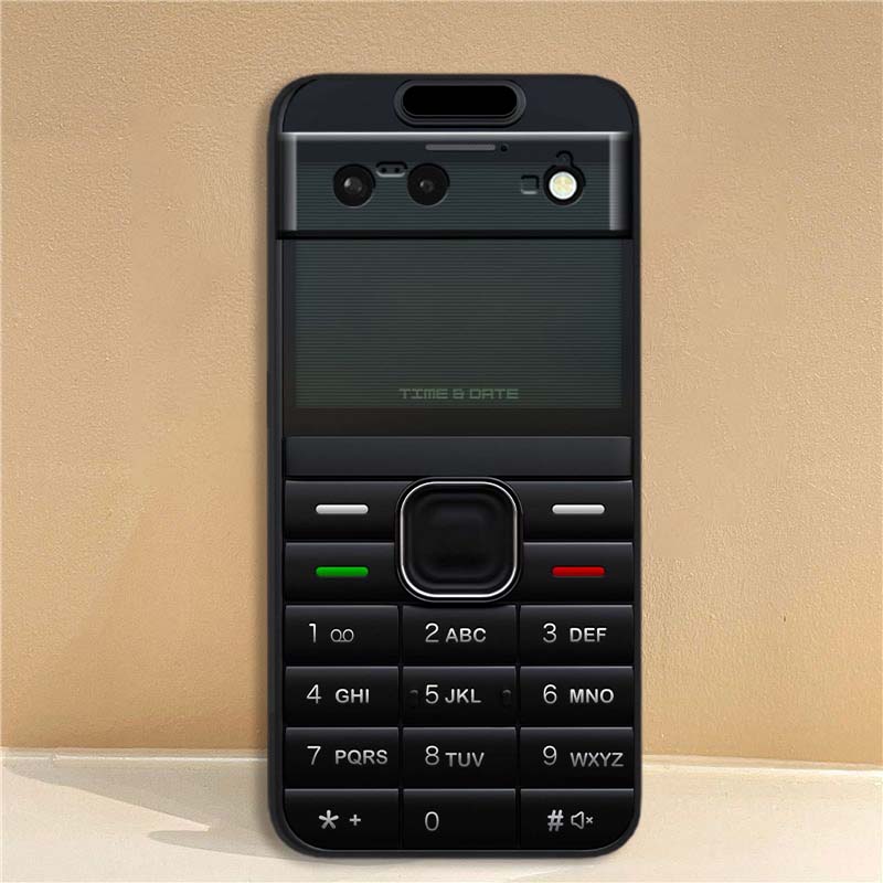 Luxury Vintage Phone Pattern For Google Pixel 10 9a 9 8A 8 7 7A 6 6A Pro XL 2024 5G Black Soft TPU Silicone Phone Case
