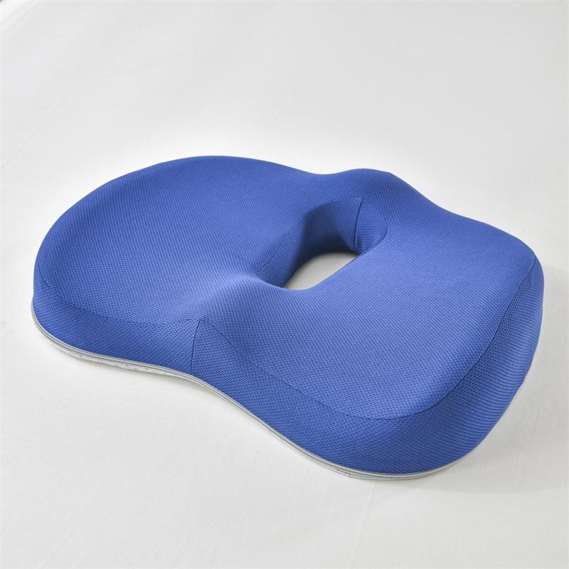 Ergonomic Memory Foam Hollow Office Seat Cushion for Hemorrhoid Relief, Buttock Support and Student Use - Made of Durable