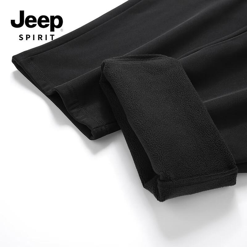 JEEP SPIRIT Men's Fleece-Lined Casual Pants