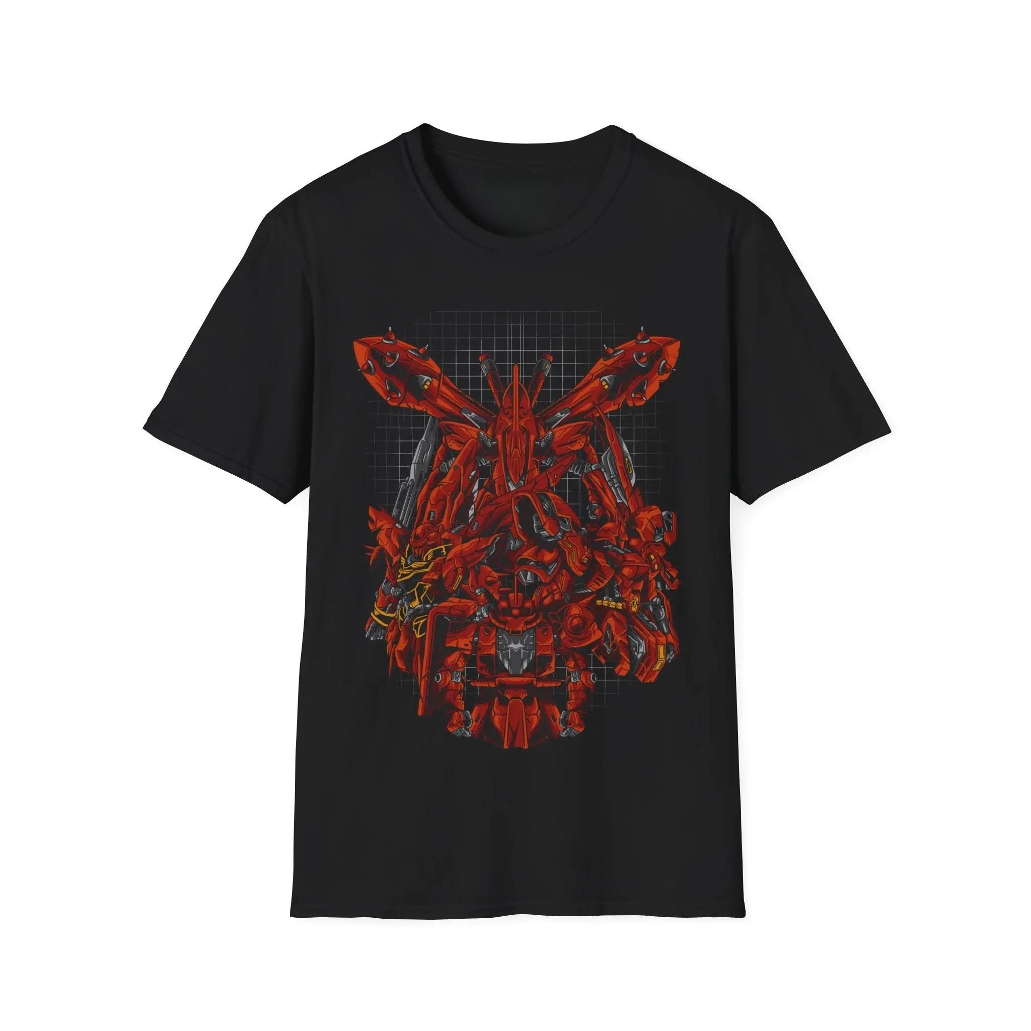 

Mobile Suit Gundam Graphic TShirt 100Cotton Oversized unisex Shirt Y2k Unisex Short Sleeve ONeck Selling Popular High Quality 3XL