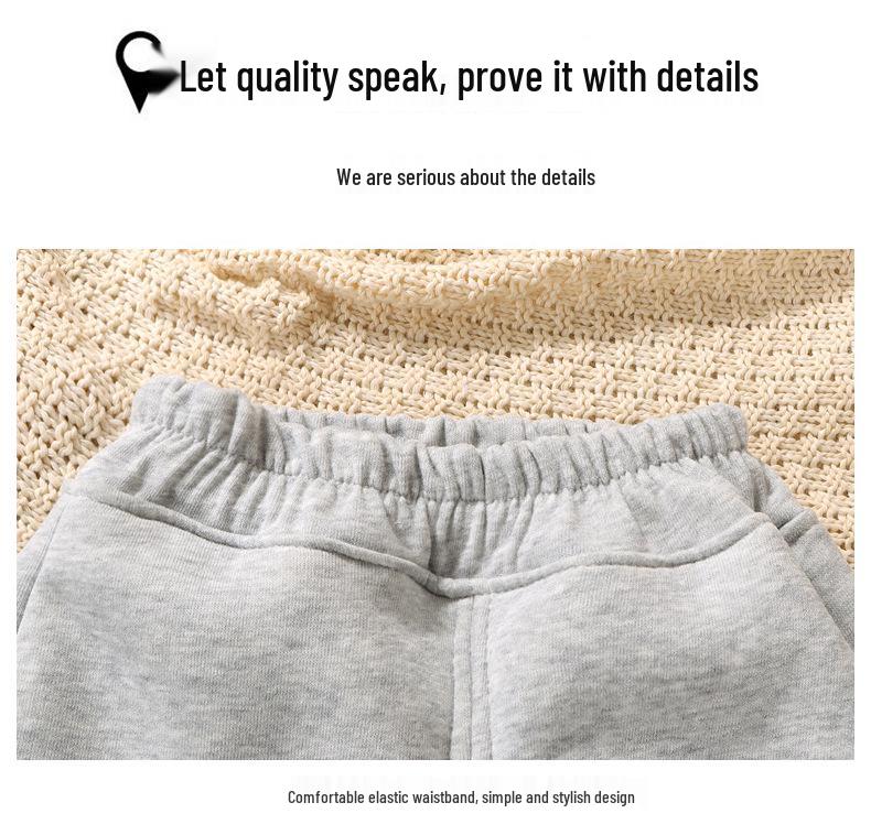 New Fleece-Lined Children's Pants: Cozy Autumn/Winter Sweatpants and Joggers for Boys and Girls