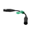 HangTon XLR 4-Pin Male to XLR 3-Pin Female Adapter Power Extension Cable, Red, for ARRI, Canon, Sony Camera Lights, 12-24V, 20cm