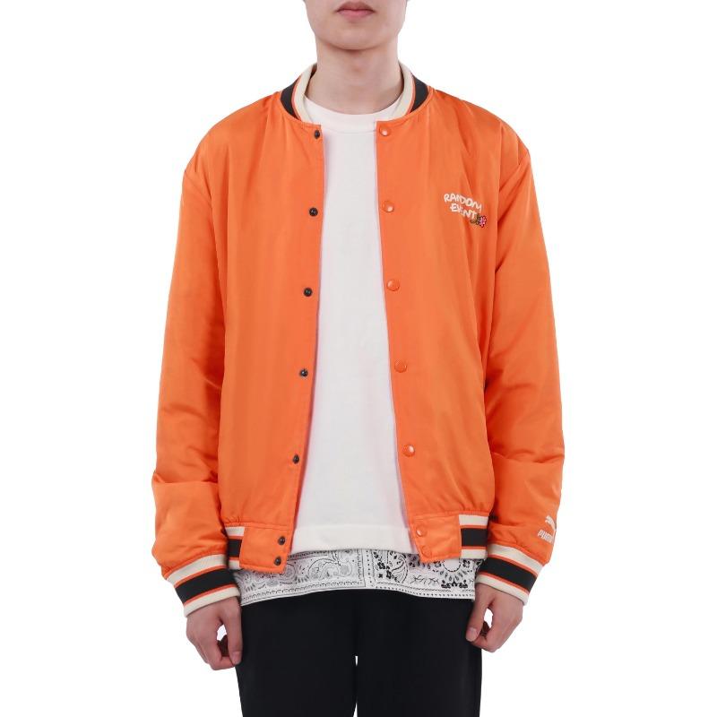 Puma Giacca Sportiva Casual Tessuta Co-Branded X Randomevent Giubbotti Uomo Arancio-Rosso 59666140