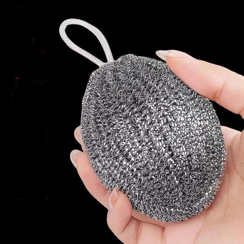 Large encryption lanyard steel wire ball stainless steel cleaning ball kitchen brush pot dish washing wire oil removal artifact