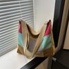 Stylish Large Capacity Canvas Tote Bag For Women Ideal For Summer Casual Outings And Commuting