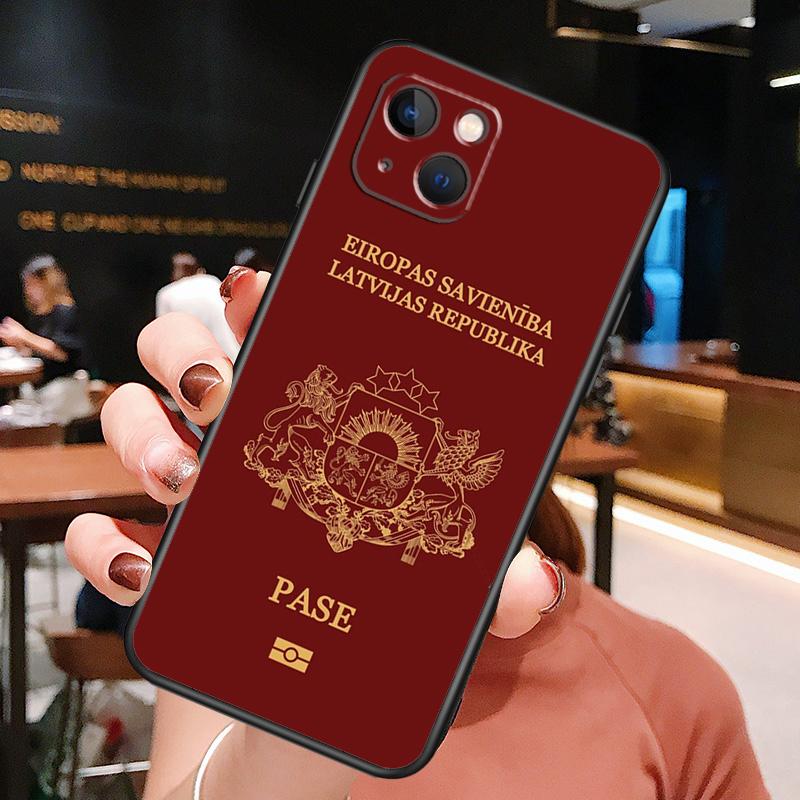 Latvia Flag Phone Case For iPhone 13 12 11 14 15 16 Pro Max Plus X XR XS Bumper Cover Coque