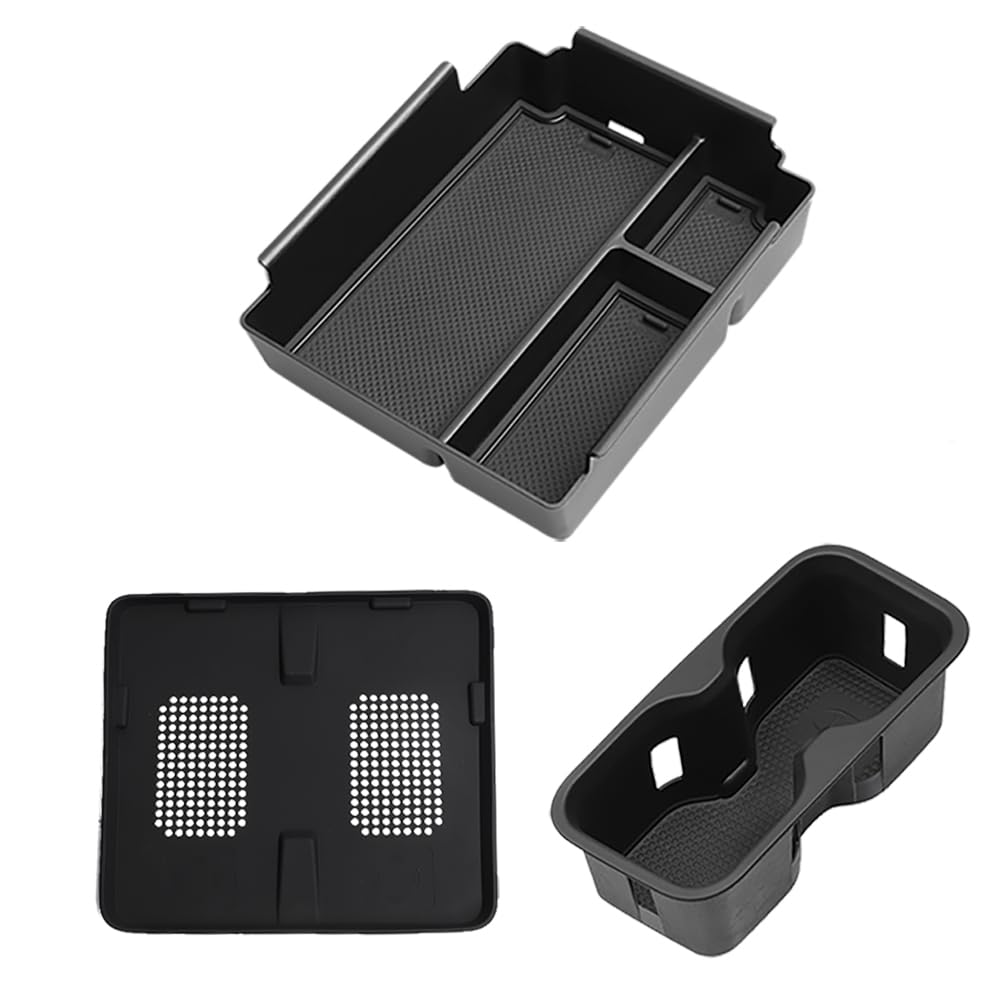 For BYD Shark 2025 Center Console Armrest Storage Box Car Tray Organizers Wireless Mat Cup Holder Protective Cover Accessories