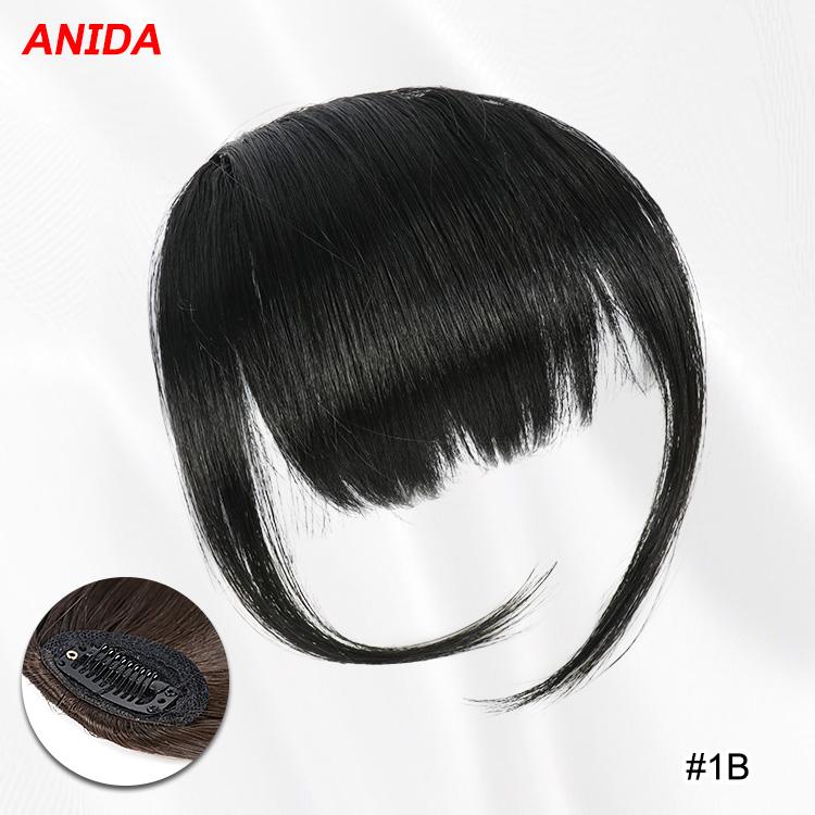 Julianna Kanekalon Futura Fiber Fashion Natural Color Curly Wave Air Synthetic Hair Flat Bangs Fringes