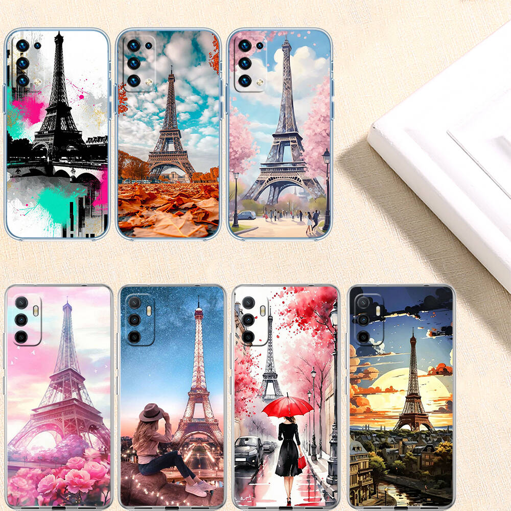 Paris Eiffel Tower Phone Case for Motorola G14 G15 G24 G30 G31 G32 G34 G41 G42 G51 G52 G50 G60S G60 G62 G72 G71 G73 G84 G85 G200 E32