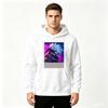 Men's Pullover Hoodie Anime Character Print Casual Long Sleeve Hooded Sweatshirt for Daily Wear