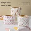 Premium Quilted Travel Storage Pouch: Large Capacity, Cute Drawstring Design