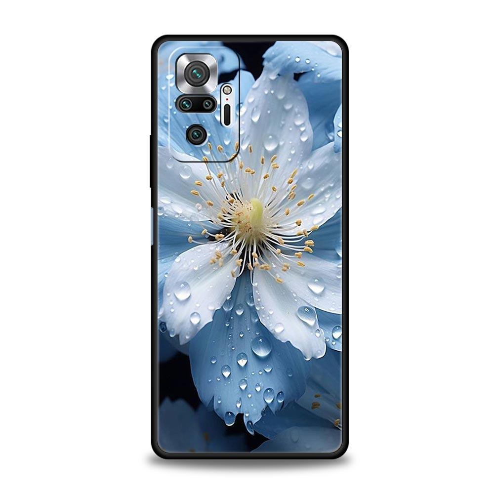 Beauty Flowers Leaves Phone Case For Xiaomi Redmi Note 14 13 12 5G 9S 9 10 11 Pro Plus 9T 14C 13C 12C 10C 9C 9A Soft Cover