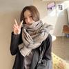 222025 Autumn and Winter New Scarf Imitation Cashmere Plaid Scarf Scarf Plaid Winter Scarf Women's Scarf