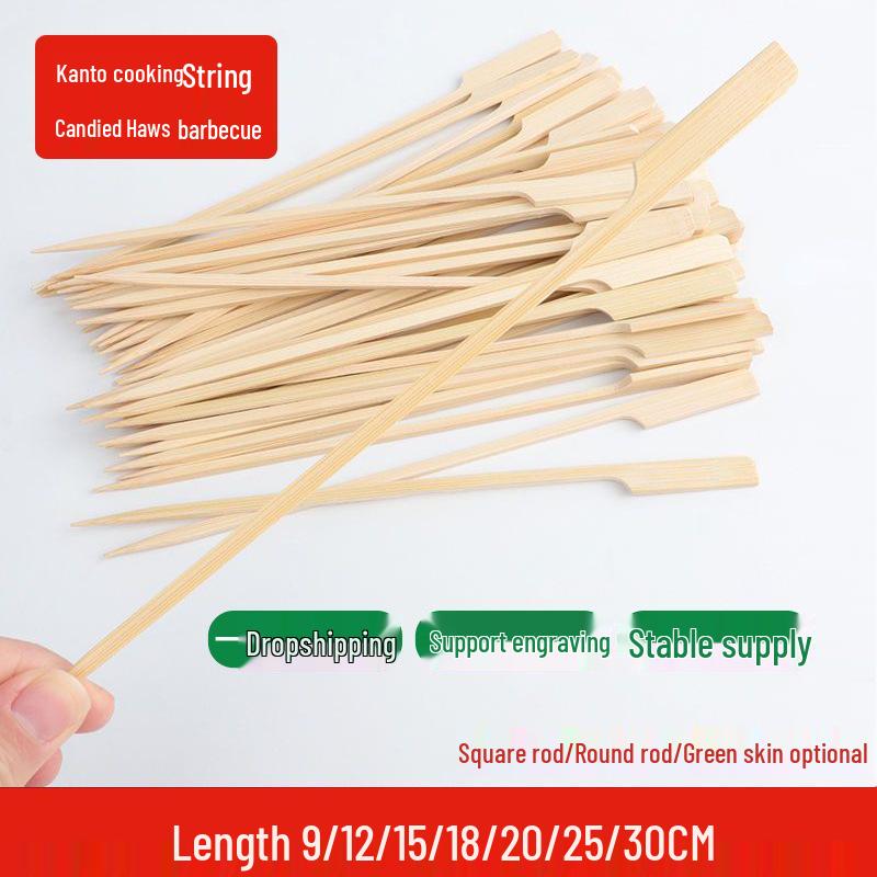Kanto-Style Oden Disposable Skewers with Handles for BBQ, Malatang, and Hot Pot