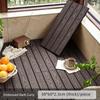 Outdoor Interlocking Flooring, Outdoor Plastic Wood Flooring, Balcony Bathroom Floor Mat, Environmentally Friendly, Anti-Corrosion, No Joist Terrace
