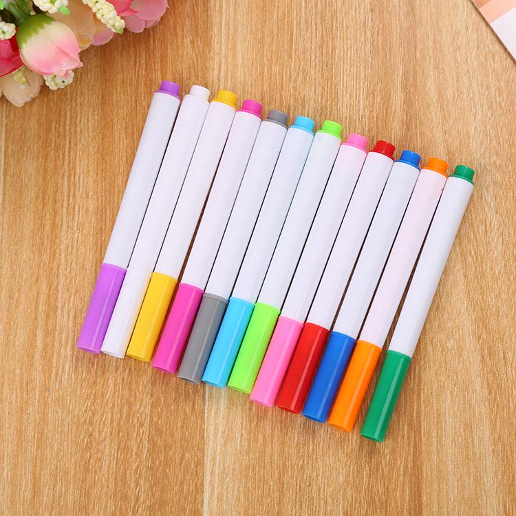 Farbiger Flüssigkreide Staubfreier Radierbarer LED Fluoreszierender Graffiti Stift für Kinder