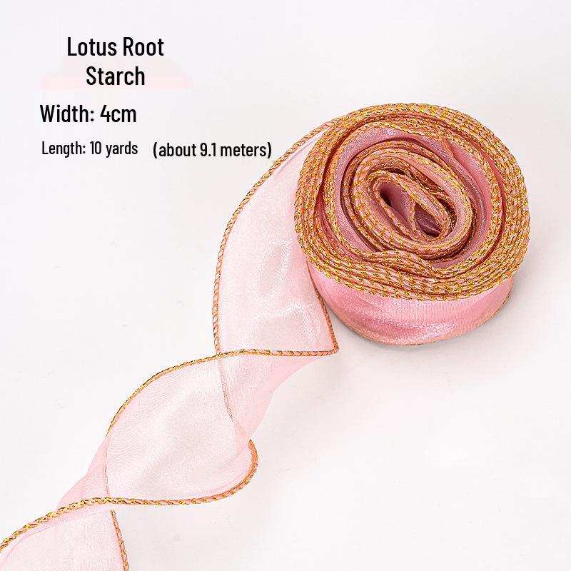 Elegant Fishtail Silk Ribbon for Cake and Bouquet Decoration