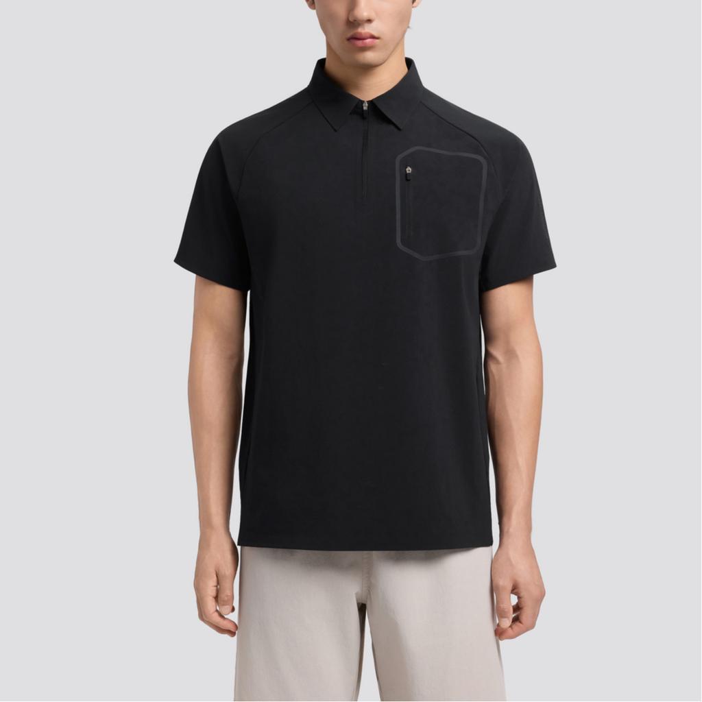 SALOMON Ss26 Pl Woven Outdoor Trendy Casual Commuting Self-Driving Camping Hiking Breathable Lightweight Pullover Short Sleeve Polo Shirt LC2885200