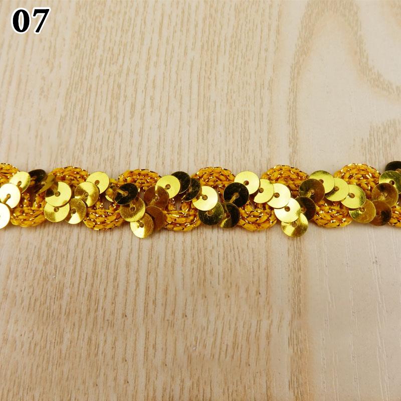 11 Meter Sequin Lace Trim Fabric Glitter Ribbon For Stage Performance Garments Hat Sewing Decor DIY Handmade Craft Accessories