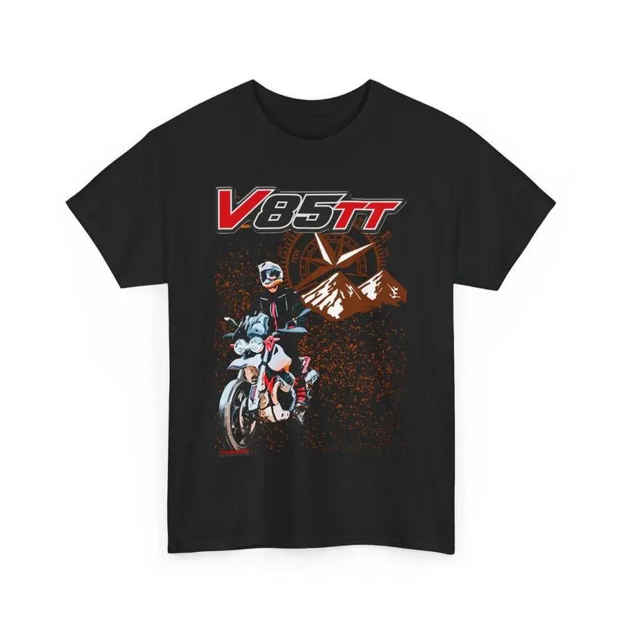 537 Włochy Mg Motocykl V85 Tt Koszulka T-shirt Unisex Top dla Kierowcy Dla Fanów Prezent Wyścigowy