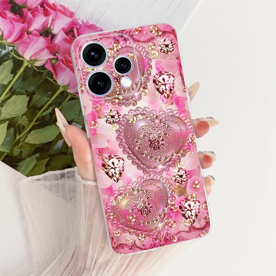Case For OPPO Reno15 15F Protective Case For OPPO Reno15 F CPH2801 Reno 15  5G Capa Flower Soft Silicon TPU Phone Cover