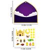 36 pezzi/set Kit Artigianale Adesivi per Festa Islamica Ramadan Etichette Regalo da Appendere Adesivi Luna Crescente Forniture per Festa Moschea Attività Decorazioni