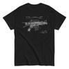AR15 Karabin szturmowy M16 Patent Unisex Klasyczny T-shirt