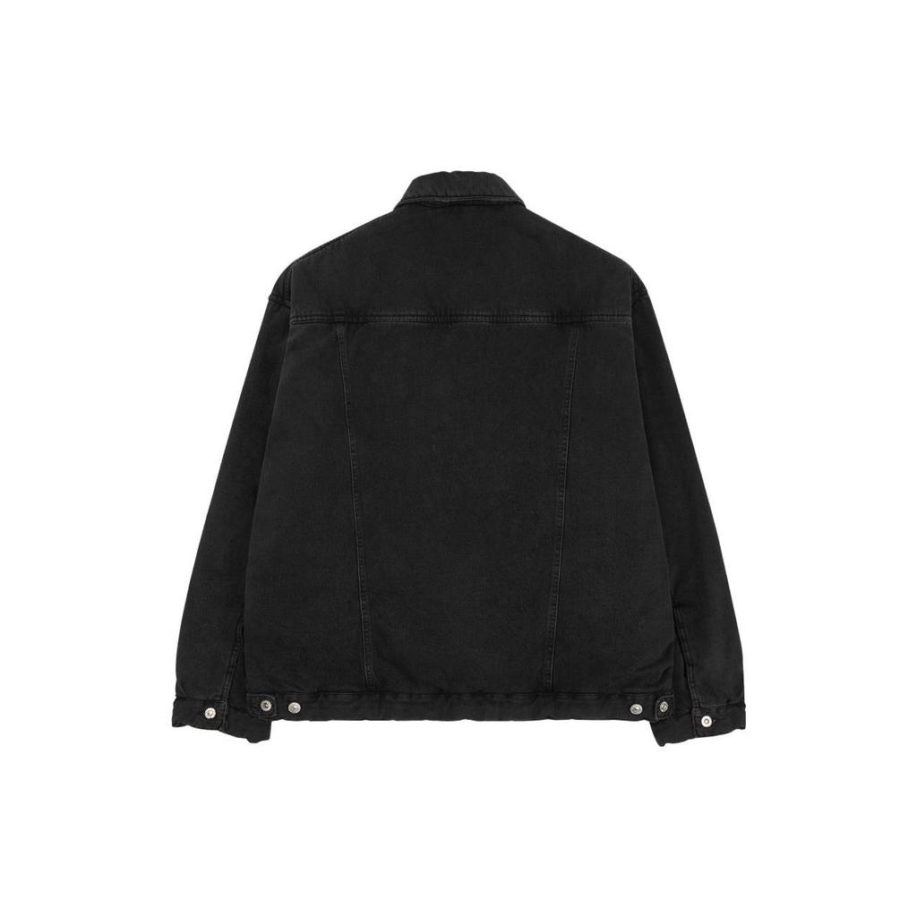 Balenciaga Denim Jacket Loose Fit Men's Black 681689TIWA21440