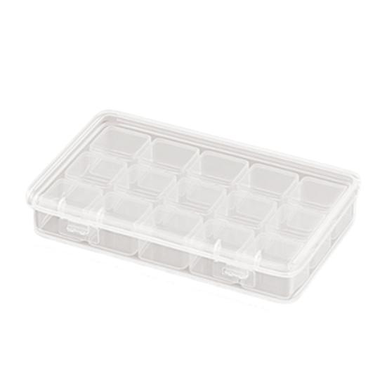 Multifunctional Storage Box, with Flip-Top Airtight Dust-Proof Design, Transparent Contains Independent Small Box Storage Case, for Jewelry Rings