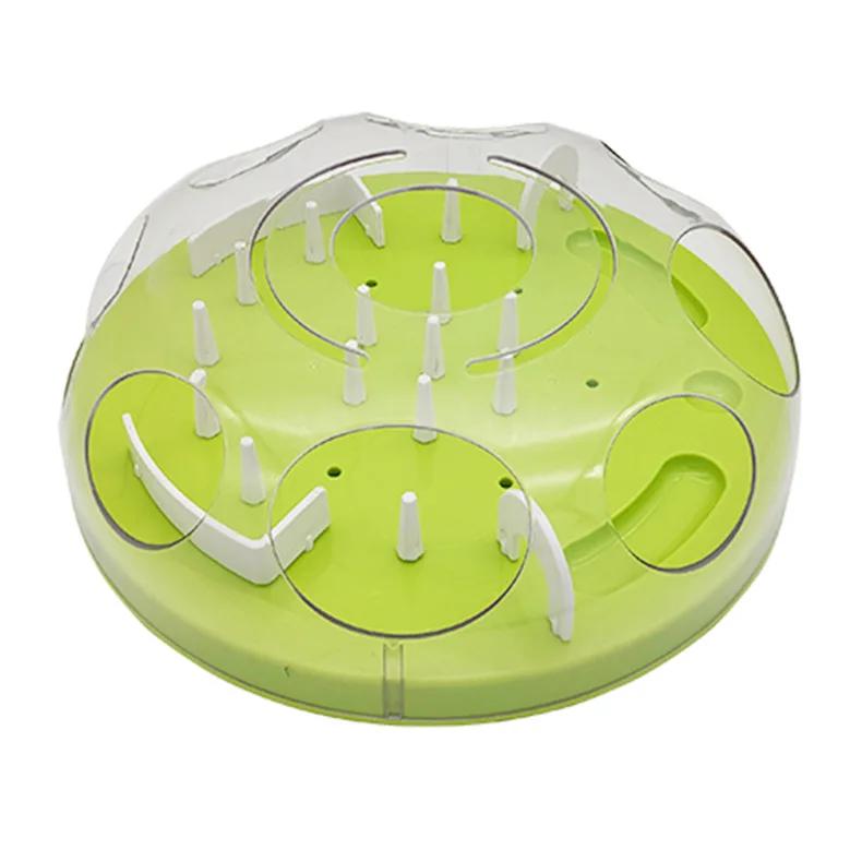 Pet Cat Food Slow Feeder Jungle Design Puppy Anti Slip Treat Dispensing Toy Bowl Puzzle Slow Feeder Tray Pets Supplies