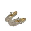 Age-reducing Gypsy Rhinestone Baotou Drag Women's Outer Wear 2025 Summer New Soft Flat-bottomed Mesh Breathable Beautiful Slippers