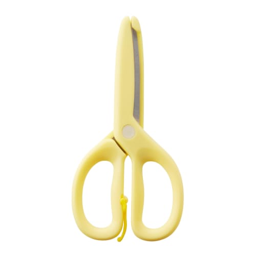 Plus Scissors for toddlers (from 2 years old) First scissors Tot Safety cover with open assist Yellow SC-120M 34-589