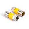 New 10pcs RG6 F Type Compression 2.8cm Snap Seal Plug Connector Waterproof F Type