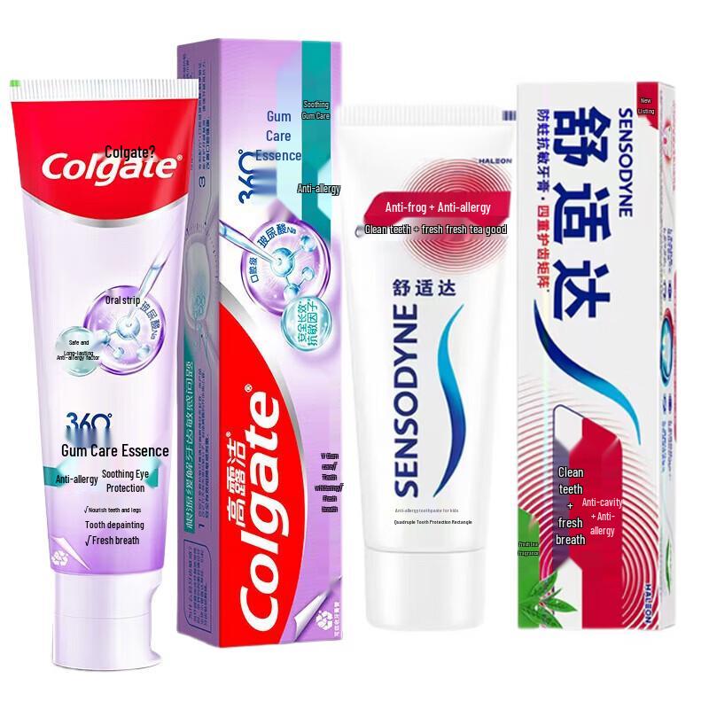Colgate & Sensodyne Toothpaste Bundle