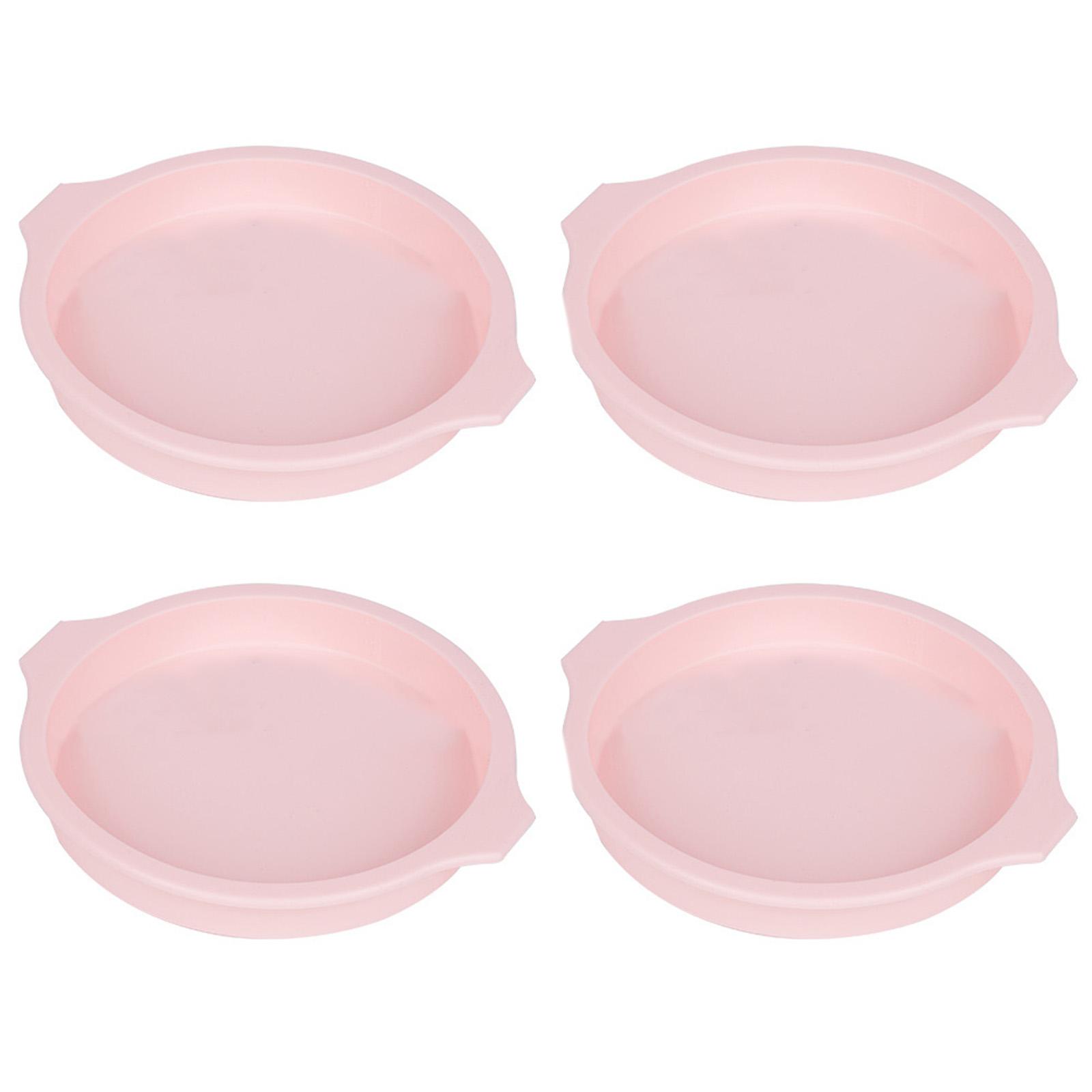 

Упаковка из 4 круглых силиконовых форм для тортов Эффективные силиконовые формы для тортов для любителей выпечки и рукоделия A