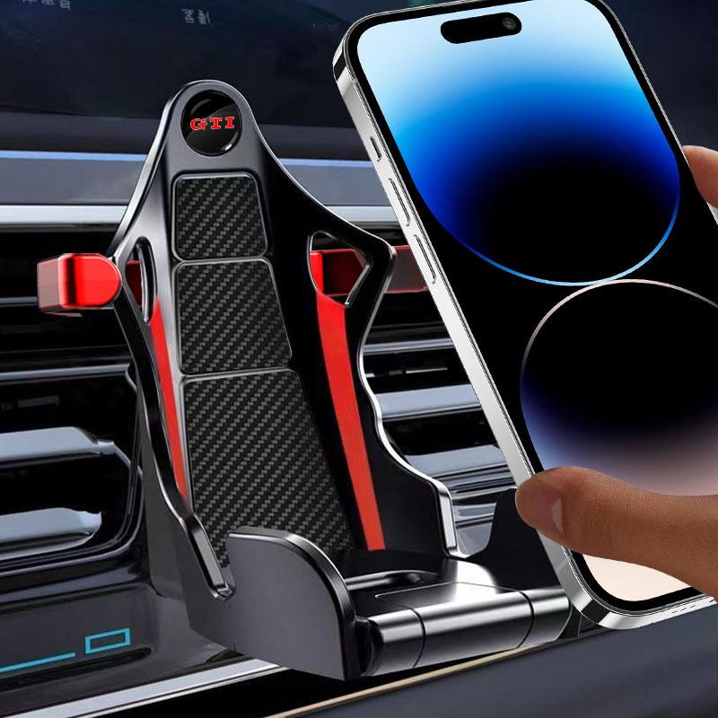 hijk1 Universal Car Phone Holder Gravity Cell Phone Stand GPS Support Caps For VW GTI Jetta MK5 MK6 Golf-4 5 6 7 Passat 3B7 601 171 B5