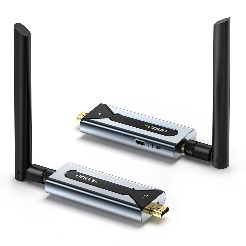 EDUP EP-WD9910 150 Meters Wireless 1080P HD Transmitter and Receiver Audio Extender for Screen Mirroring and Extension
