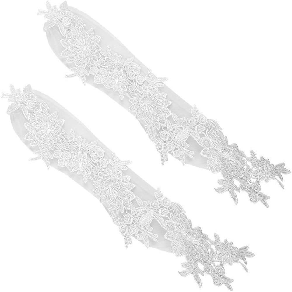 Flower Women Cosplay Gloves Lace Long Mittens Dance Gloves Bridal Gloves  Cosplay Costume